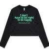 AS Colour Long Sleeve Crop Thumbnail